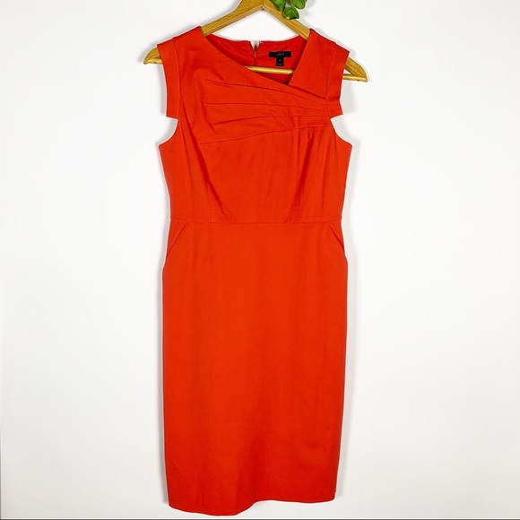 SOLD J. Crew Promotion Dress Red - Career, Sheath - Picture 6 of 7